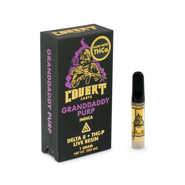 COVERT CARTS 1G LIVE RESIN - GRANDDADDY PURP (INDICA)