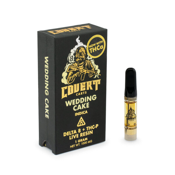 COVERT CARTS 1G LIVE RESIN - WEDDING CAKE (INDICA)